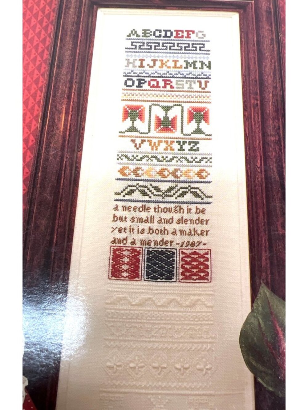 The Practical Sampler Cross-Stitch Pattern By Eileen Bennett With Instructions